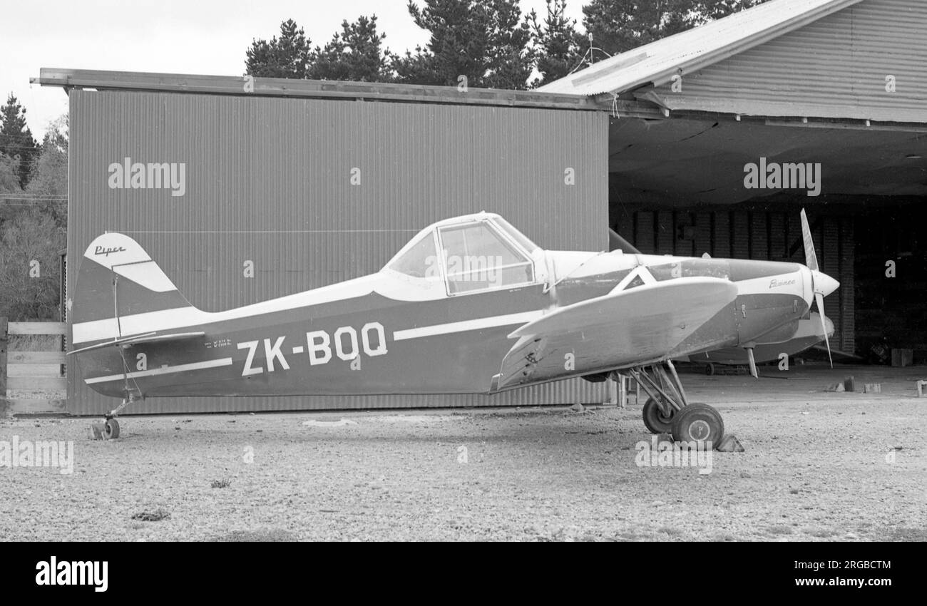 Piper PA-25-150 Pawnee ZK-BOQ (msn 25-73), at Masterton, NZ. (Written off at Doyleston on 14 December 1984). Stock Photo