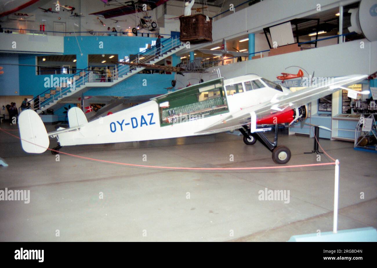 General Aircraft ST-25 Monospar OY-REG 'Caritas I' (msn 95), on display at Danmarks Flyvemuseum. Stock Photo