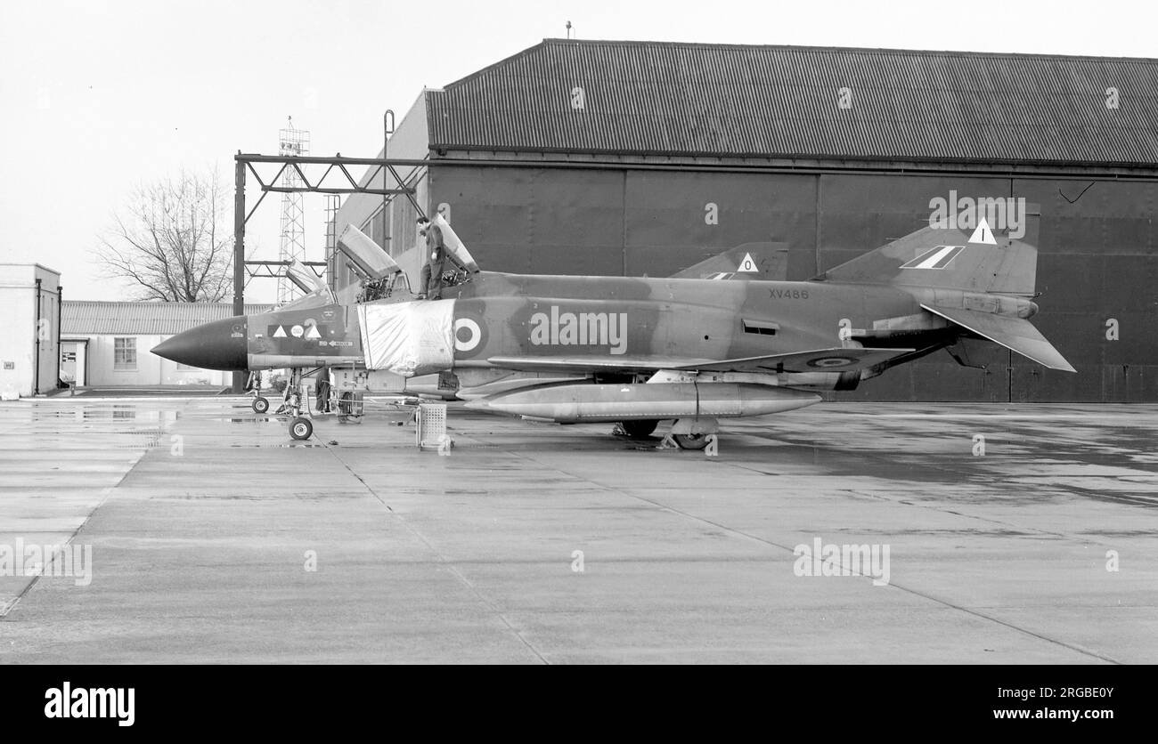 Royal Air Force - McDonnell F-4M Phantom FGR.2 XV486 'I' (msn 3382), of No2 (AC) Squadron. Stock Photo