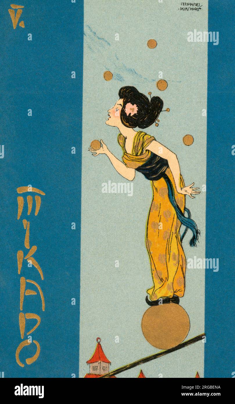 Raphael Kirchner design for his ‘Mikado’ series - created in 1900 in ...