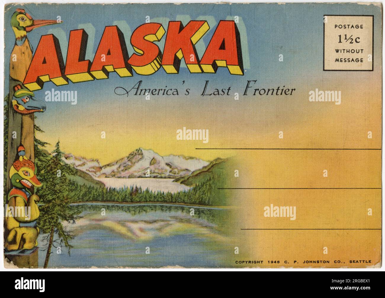 Alaska, America's Last Frontier, view of scenery Stock Photo