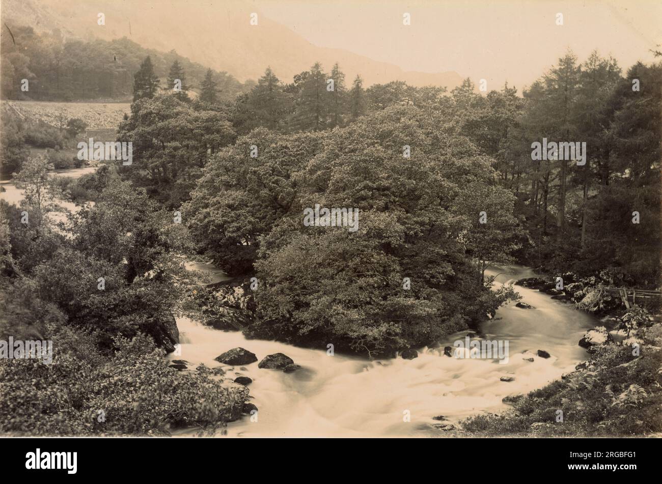 Welsh Rivers From Aerial Aerial view with trees and river, North Wales Stock Photo - Alamy