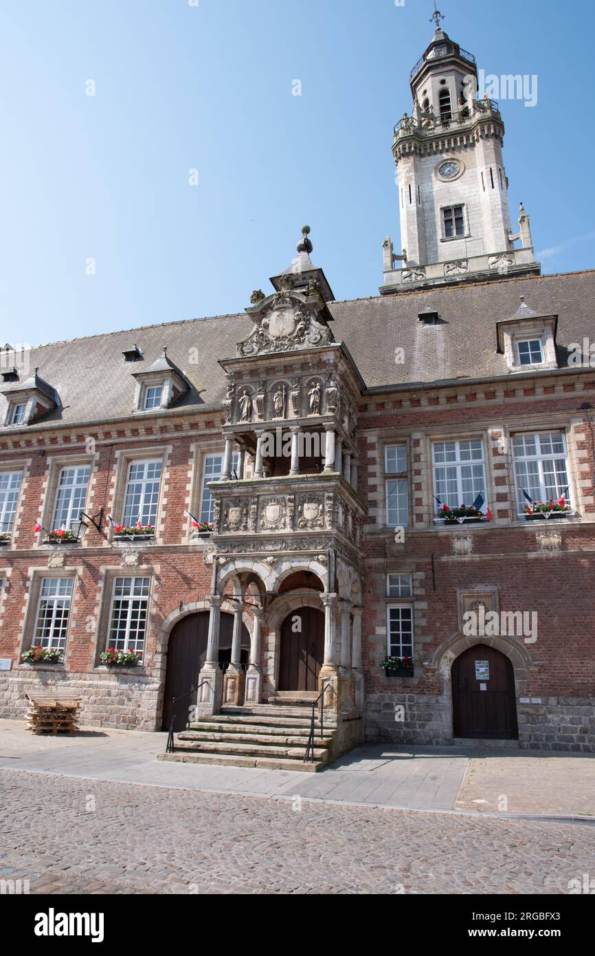 Hotel de Ville Hesdin Stock Photo