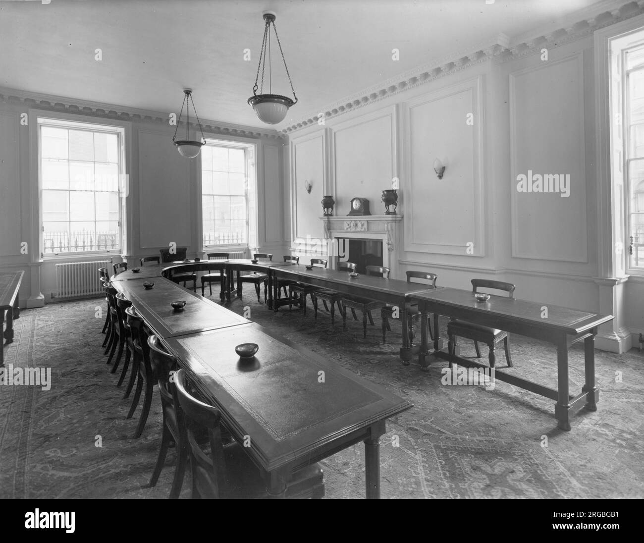 A 1940s boardroom Stock Photo Alamy