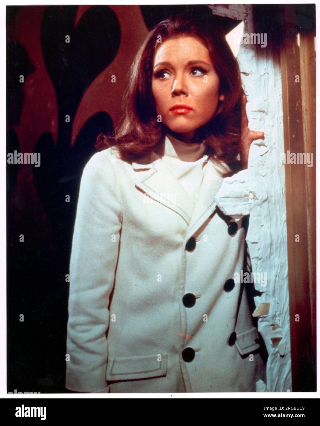 Emma Peel from 'The Avengers' action TV series, (played by Diana Rigg). Stock Photo