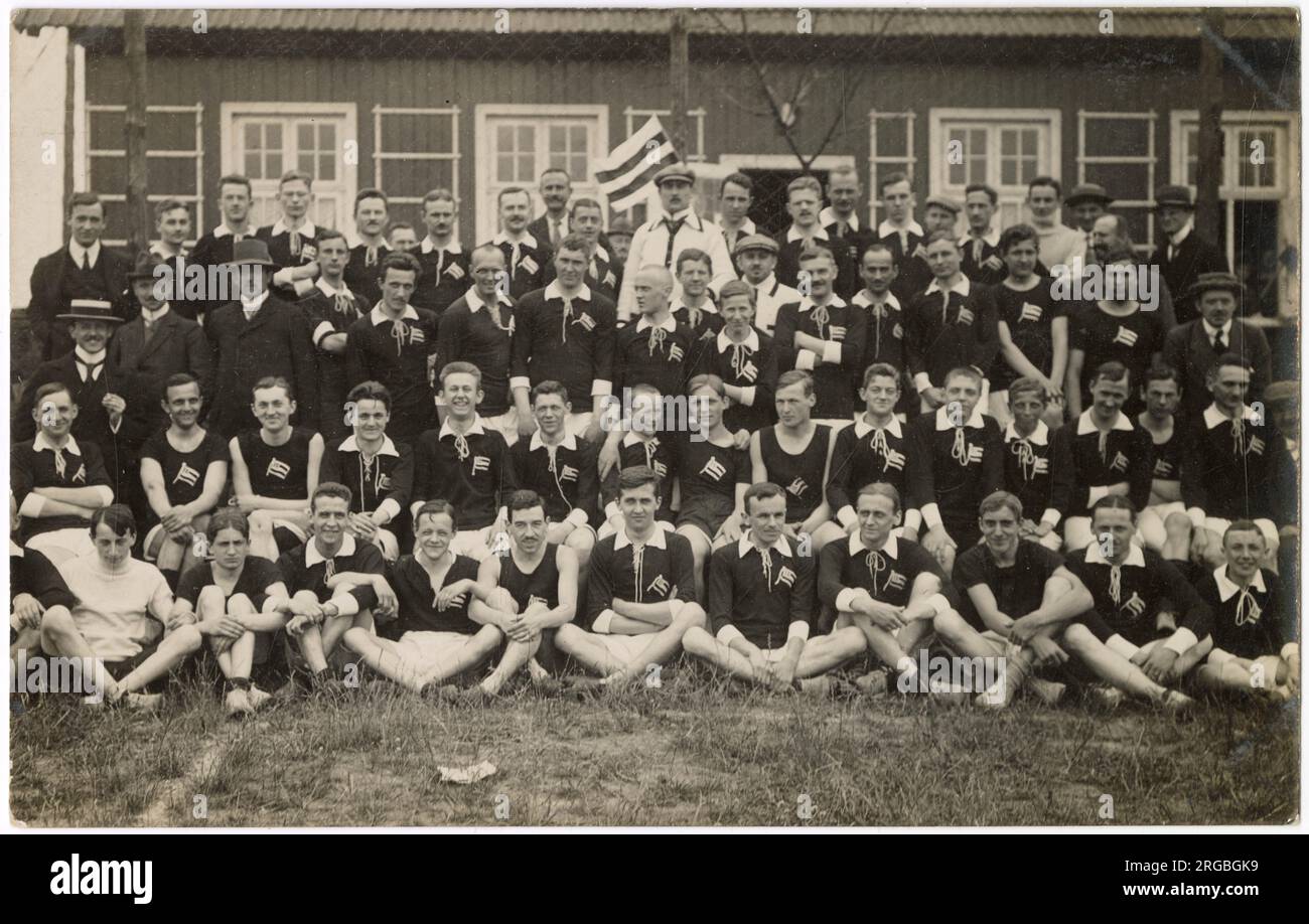 Britannia Berlin 92 (Berliner SV 1892) football team and sports club, Berlin, Germany. Includes English footballer Steve Bloomer who was coaching the team briefly before internment in Ruhleben Camp during WW1. Stock Photo