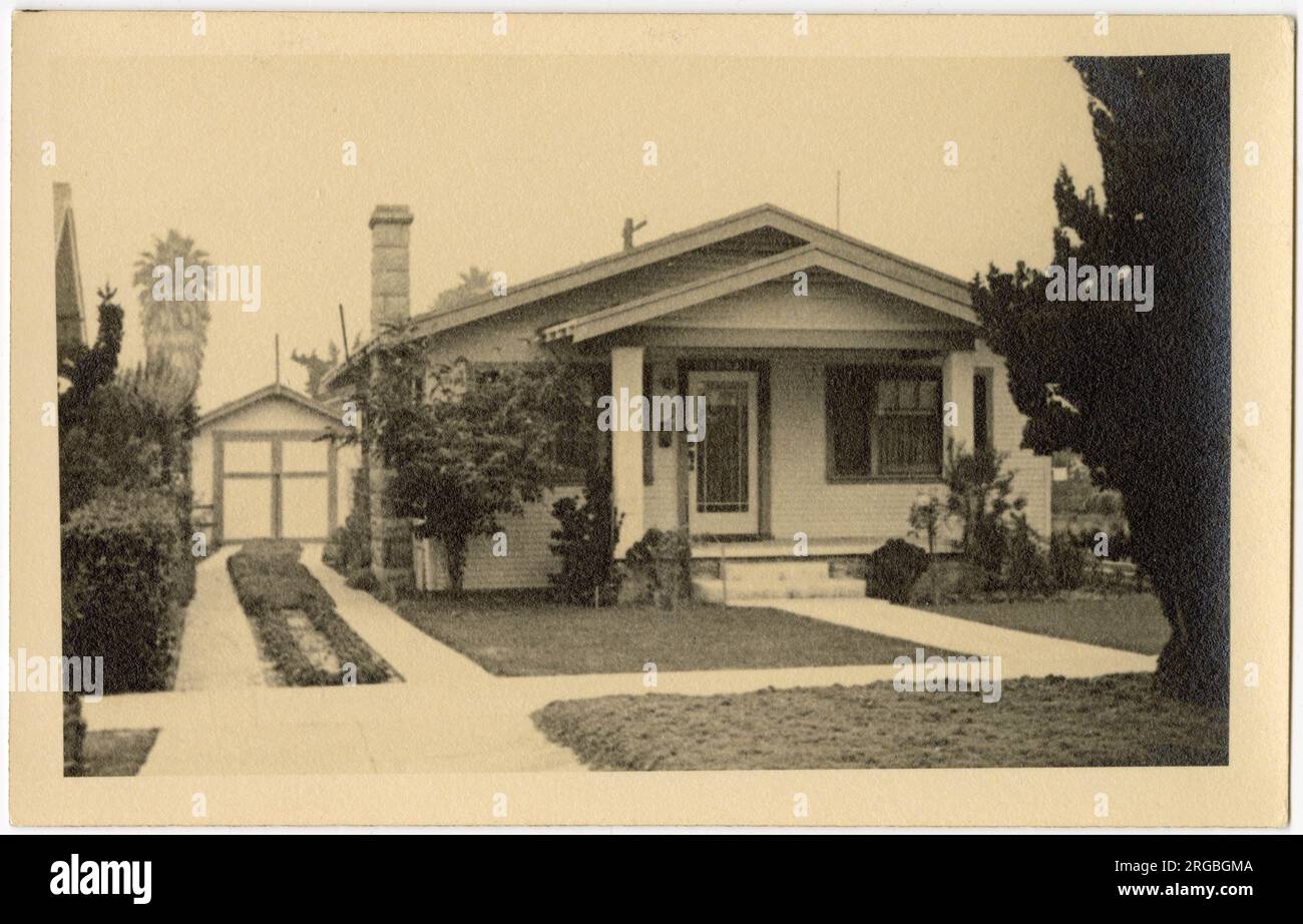 Bungalow, 4173 2nd Avenue, Los Angeles, California, USA - built in 1924. Stock Photo