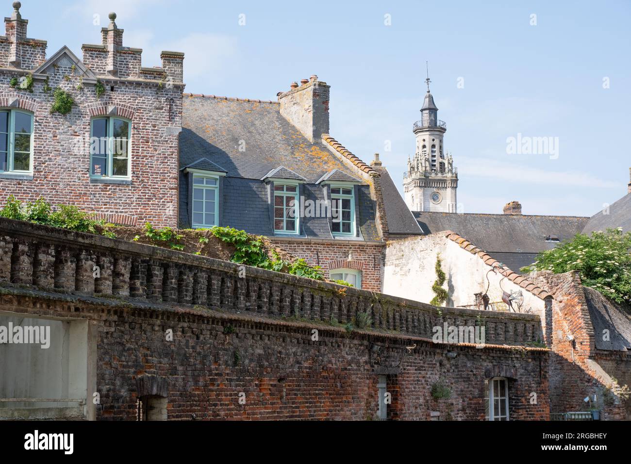 The rear of Maison natale de lAbbé Prevost, Hesdin Stock Photo Alamy