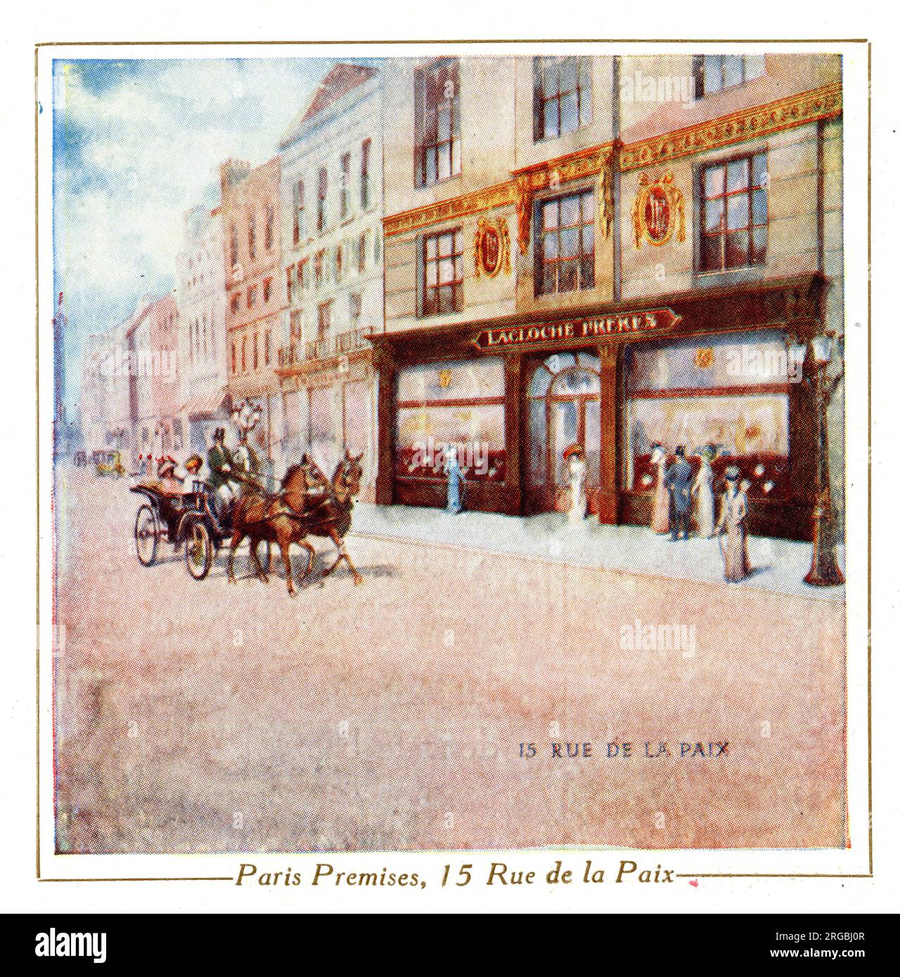 Premises of Lacloche Freres, Jewellers, 15 Rue de la Paix, Paris, France Stock Photo