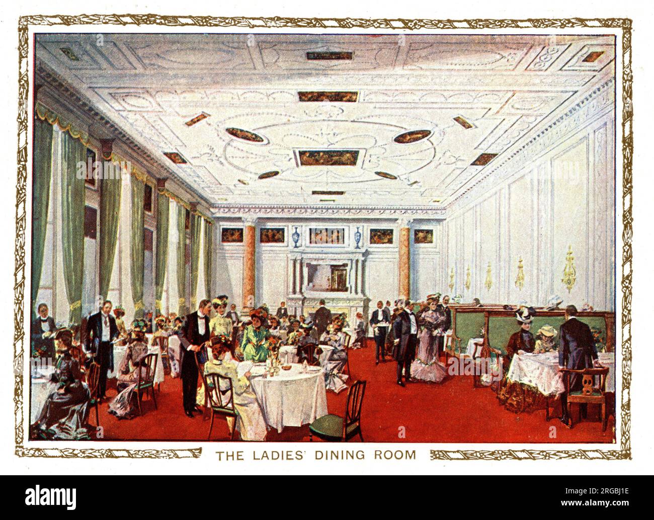 The Ladies' Dining Room, Simpson's-in-the-Strand, London Stock Photo