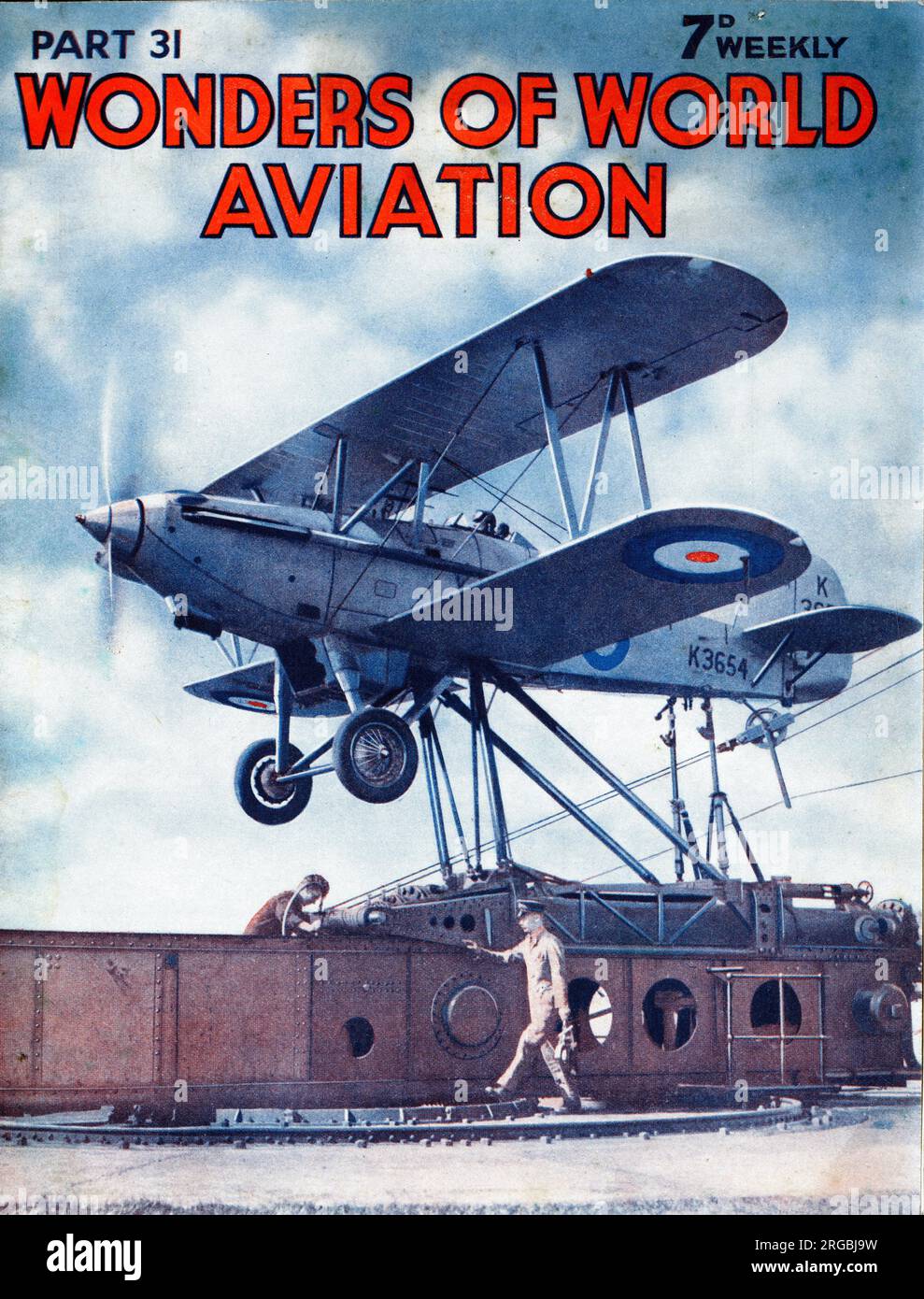 RAF Hawker Nimrod II, K3654, preparing for catapult launch at No.1 RAF