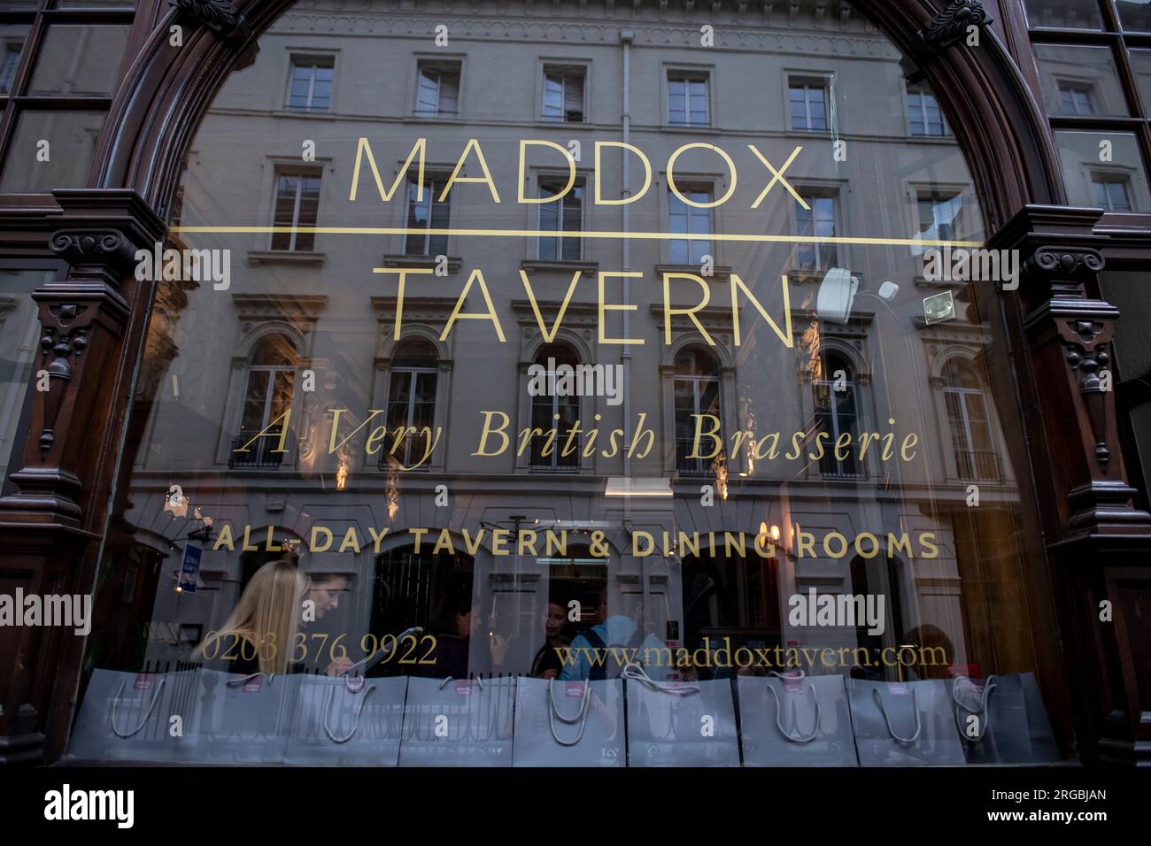 Maddox Tavern in Mayfair Stock Photo