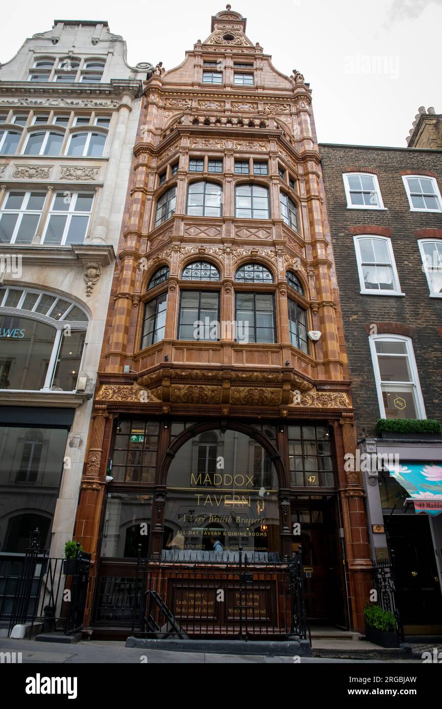 Maddox Tavern in Mayfair Stock Photo - Alamy