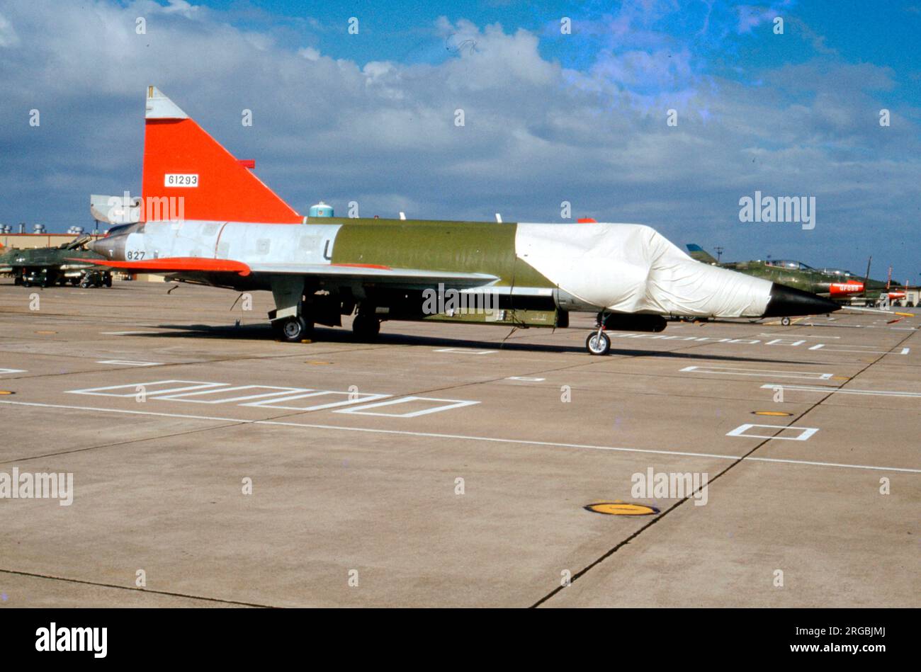 United States Air Force (USAF) - Convair PQM-102B Delta Dagger 827 / 56-1293 (msn 8-24-03). This aircraft was built as an F-102A-70-CO and converted to a PQM-102B target drone. Stock Photo