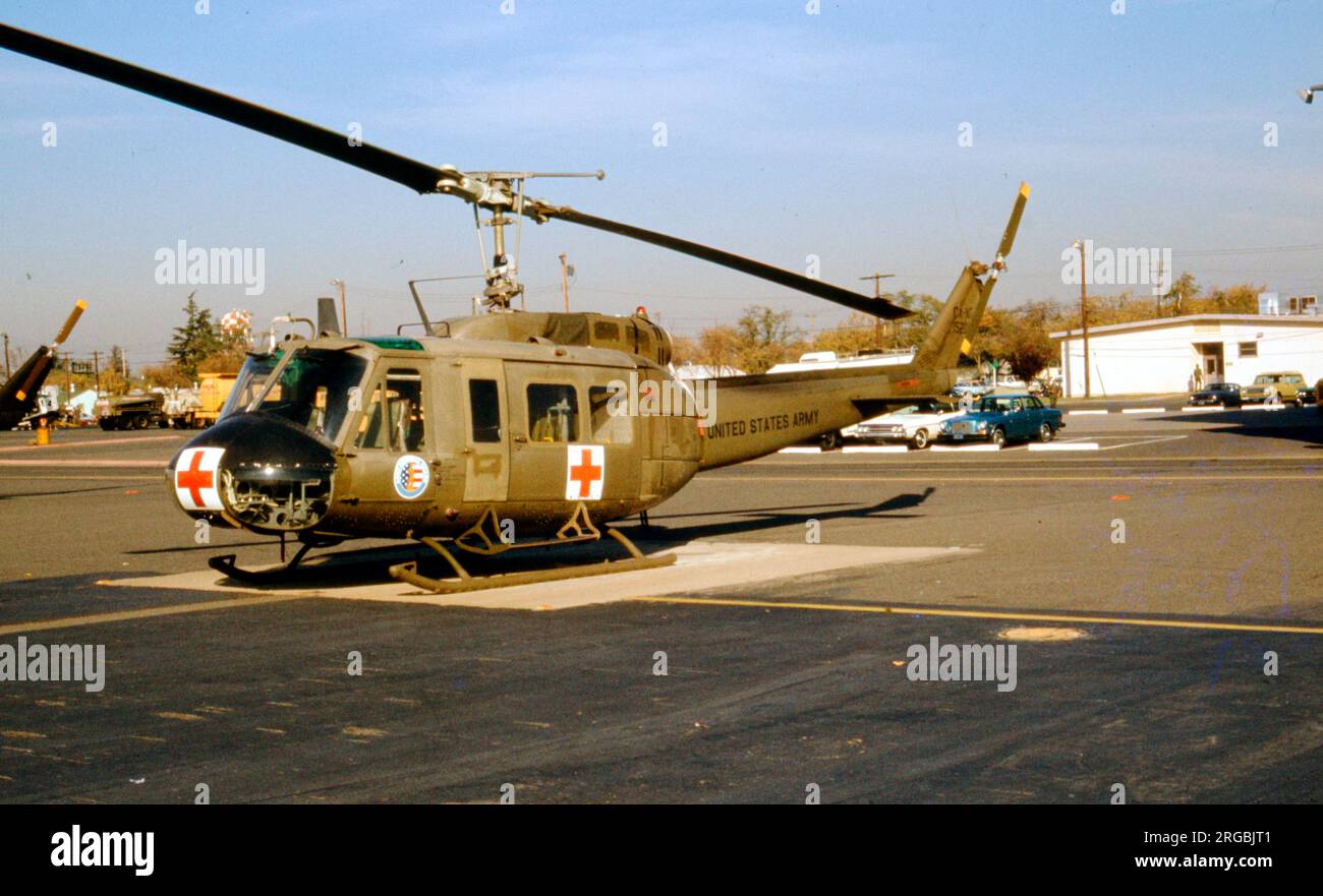 United States Army - Bell UH-1-M iroquois 66-15205 (msn 1933), of the California National Guard. Stock Photo