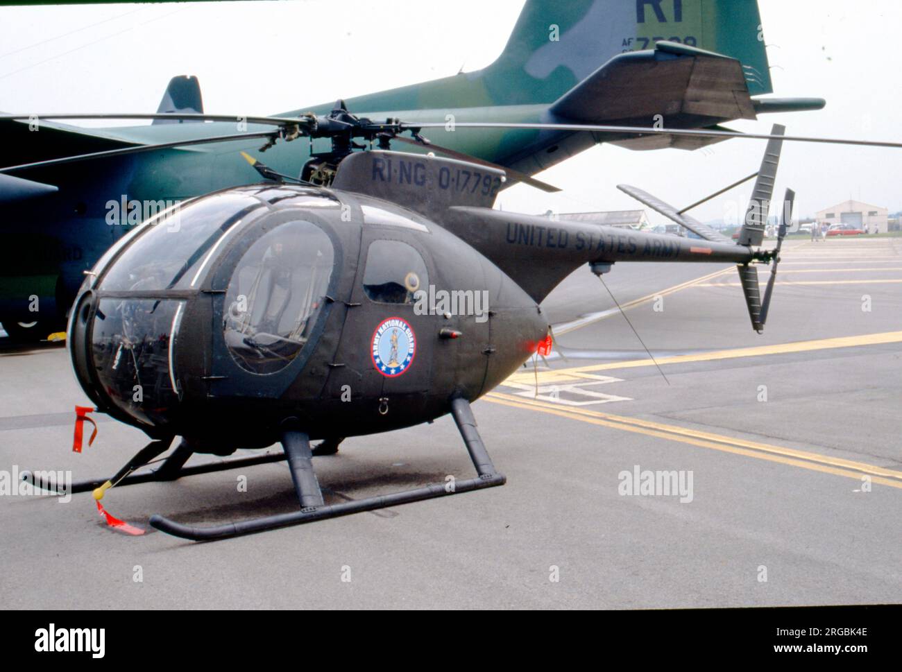 United States Army - Hughes OH-6A O-17792 (msn 0343, 66-17792), of the 1st Battalion, 126th Aviation Regiment, Rhode island National Guard. Stock Photo