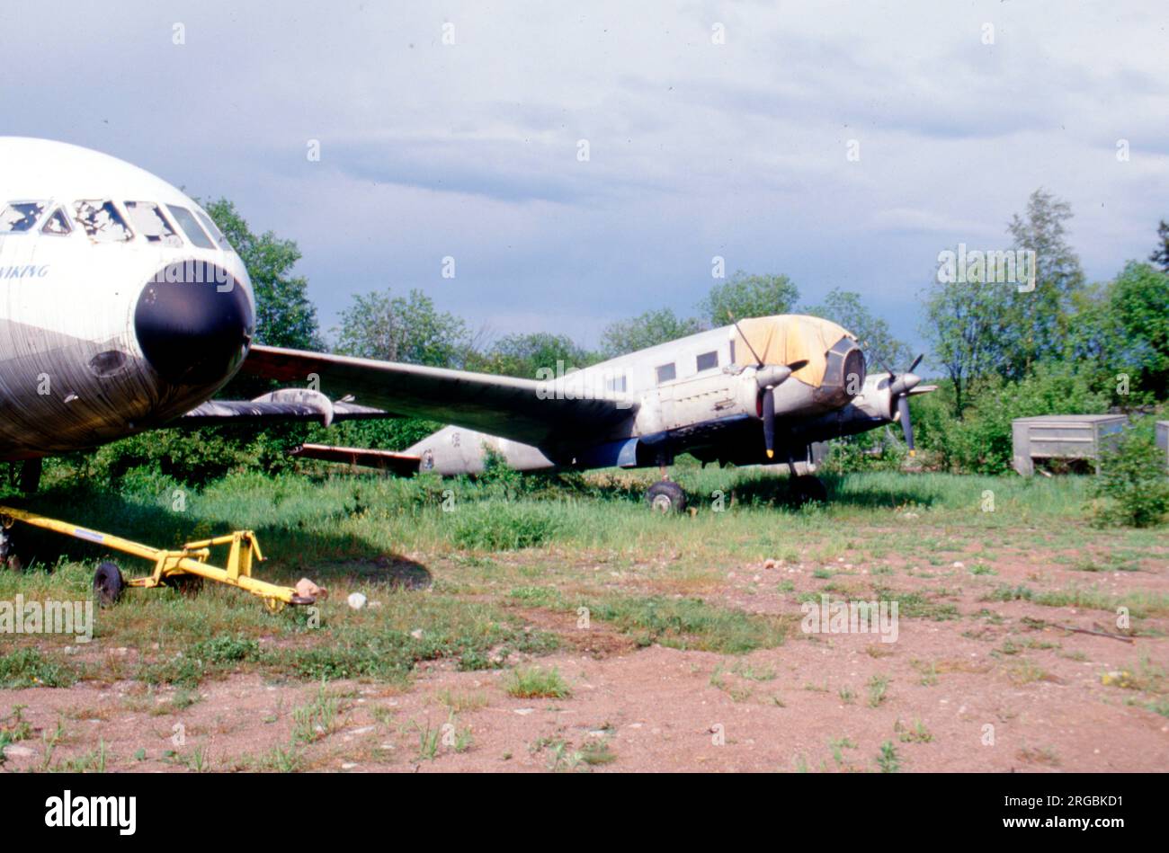 Nord NC-701 Martinet SE-KAL (msn 159), at Arlanda Flygmuseum, Stockholm, ca1985. Stock Photo