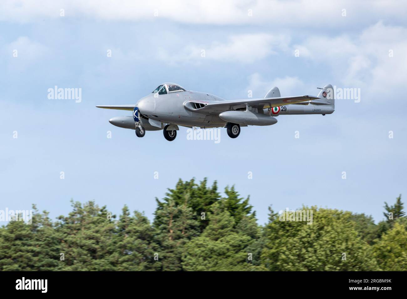 Norwegian Air Force Historical Squadron - de Havilland Vampire FB.52, Stock Photo