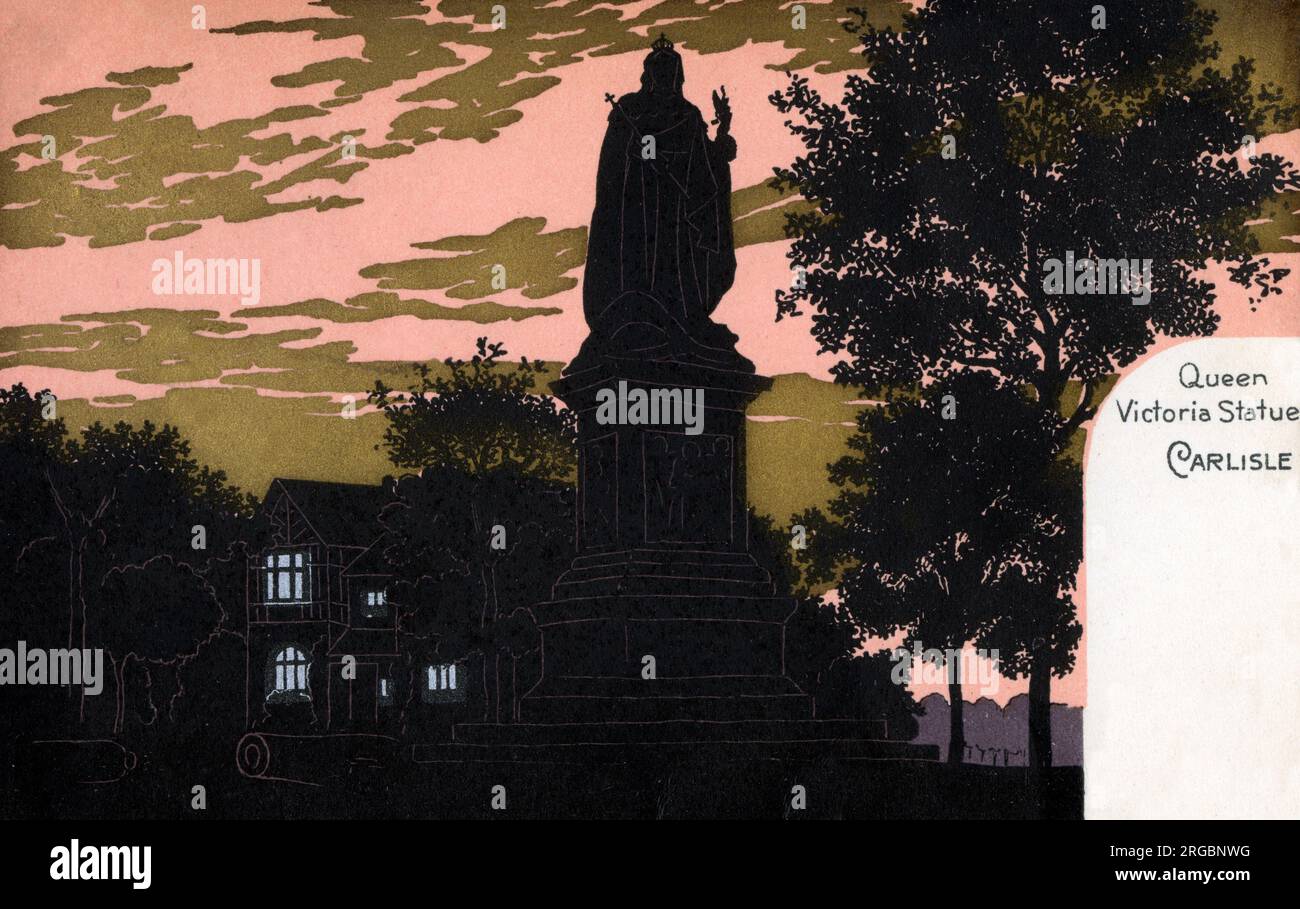 Queen Victoria Statue, Carlisle, Cumbria Stock Photo Alamy