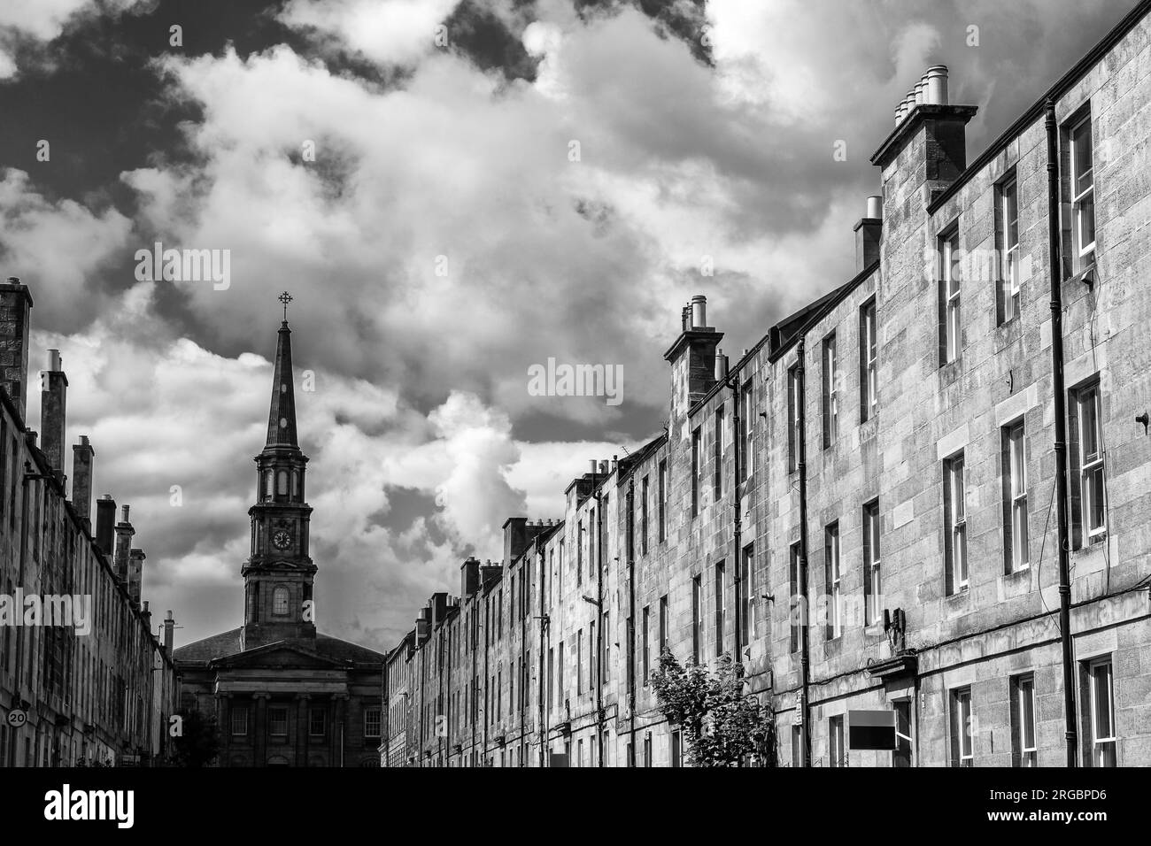 Prince Regent Street, Leith, Edinburgh, Scotland, United Kingdom Stock Photo
