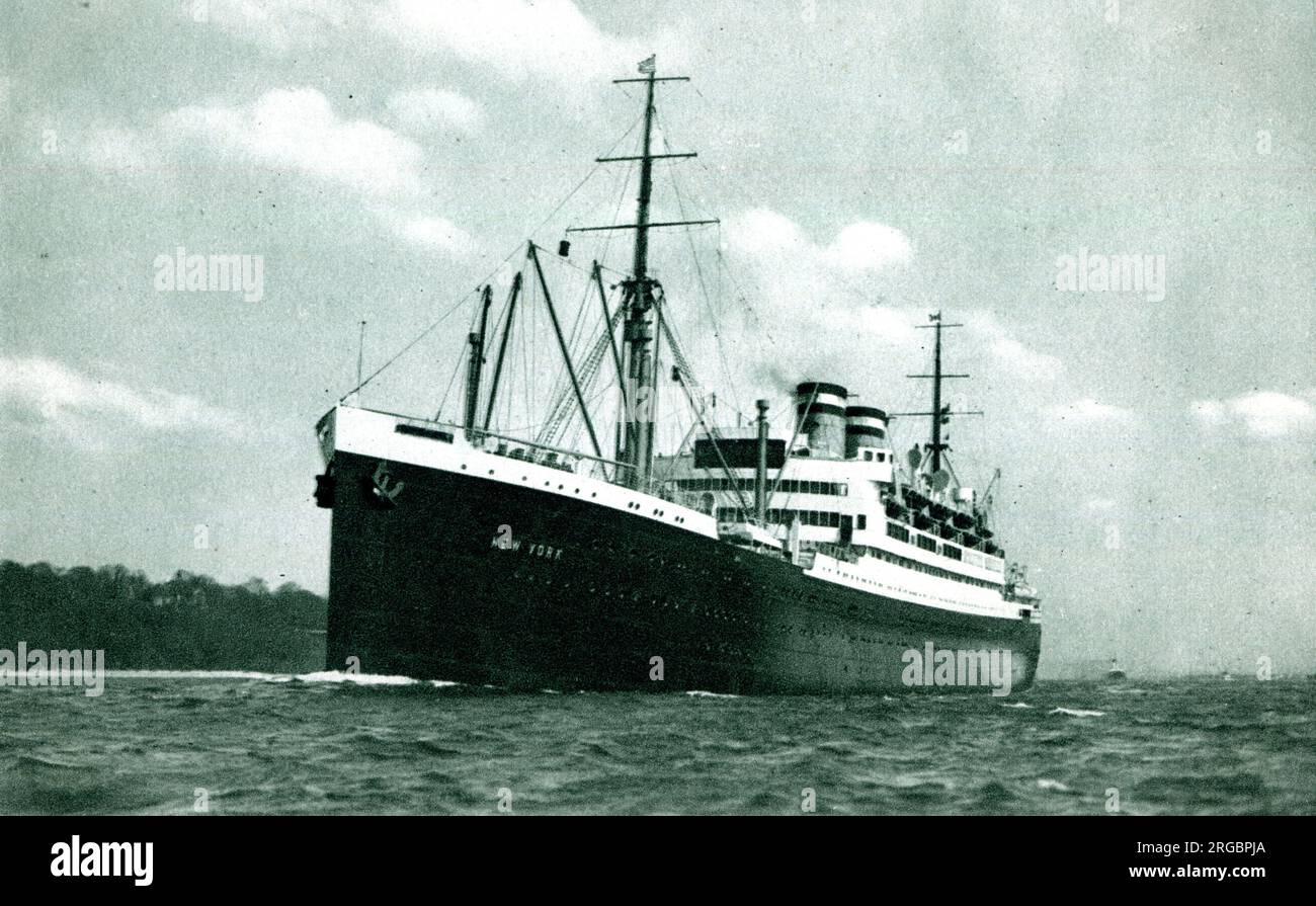 SS New York, HamburgAmerica Line Stock Photo Alamy