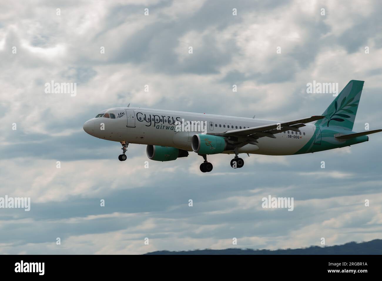 Zurich, Switzerland, July 13, 2023 5B-DDQ Cyprus Airways Airbus A320 ...