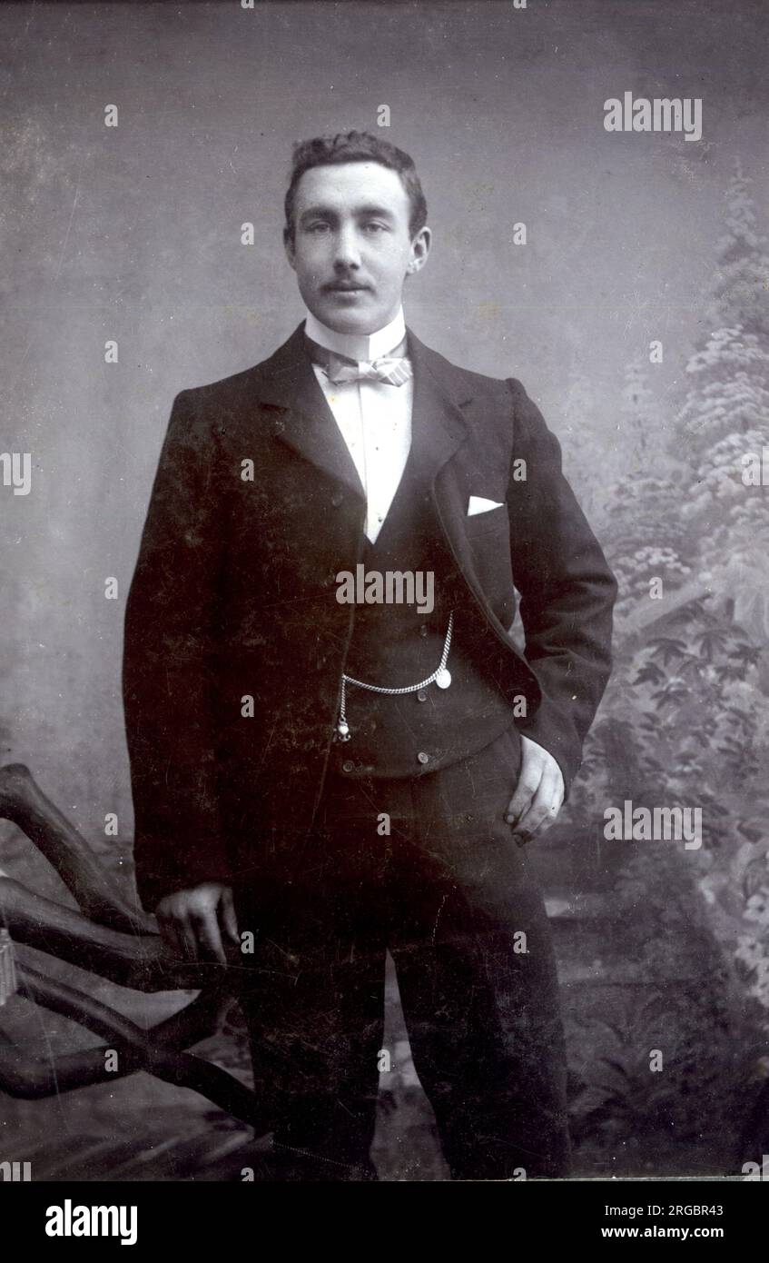 Edwardian man waistcoat hi-res stock photography and images - Alamy