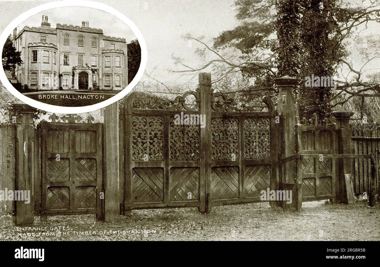 Broke Hall, English country house, listed Grade II*, at Nacton, near