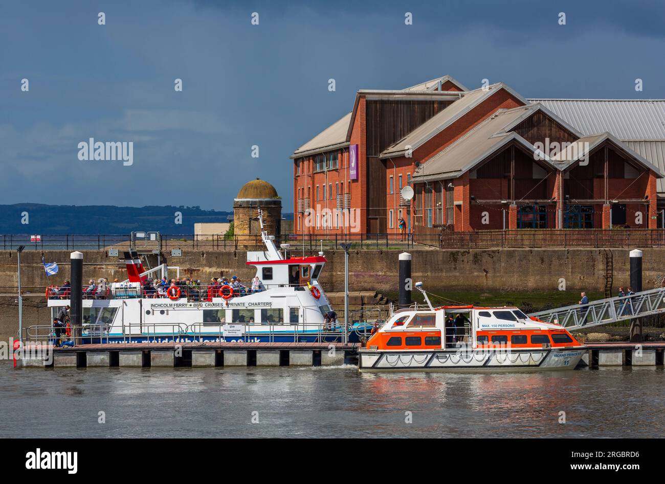 Newhaven Harbour, Edinburgh, Scotland, United Kingdom Stock Photo