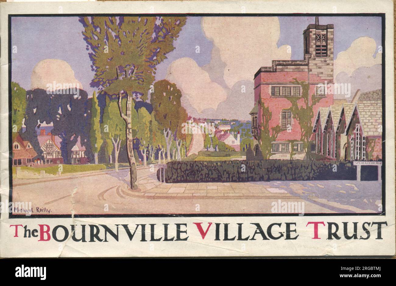 Front cover of The Bournville Village Trust booklet with a view of
