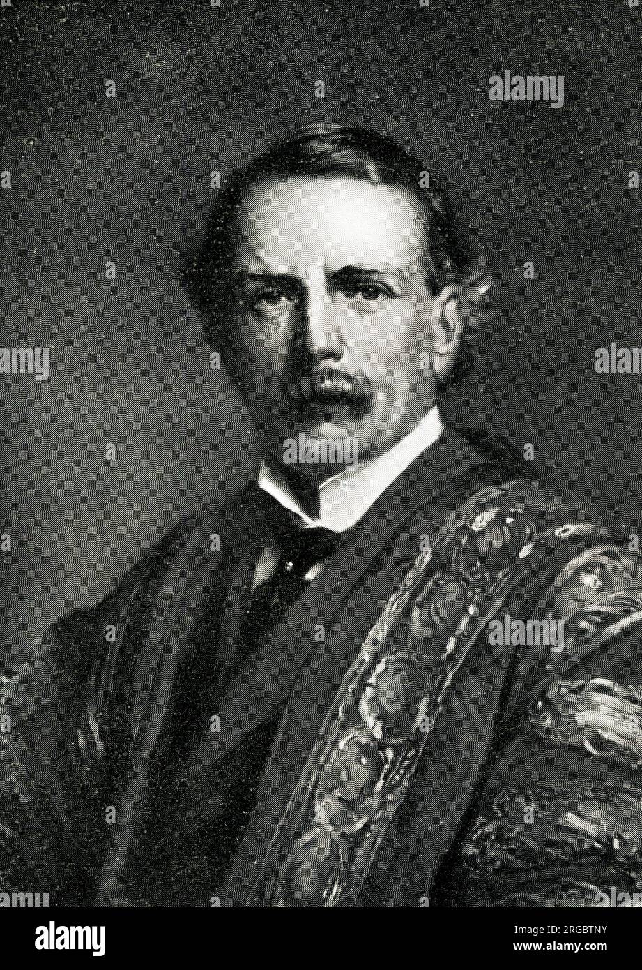 David Lloyd Liberal politician, portrait by Luke Fildes Stock