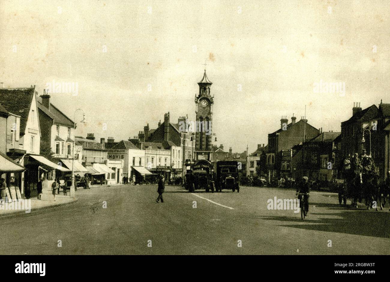 Epsom town centre, Surrey Stock Photo Alamy