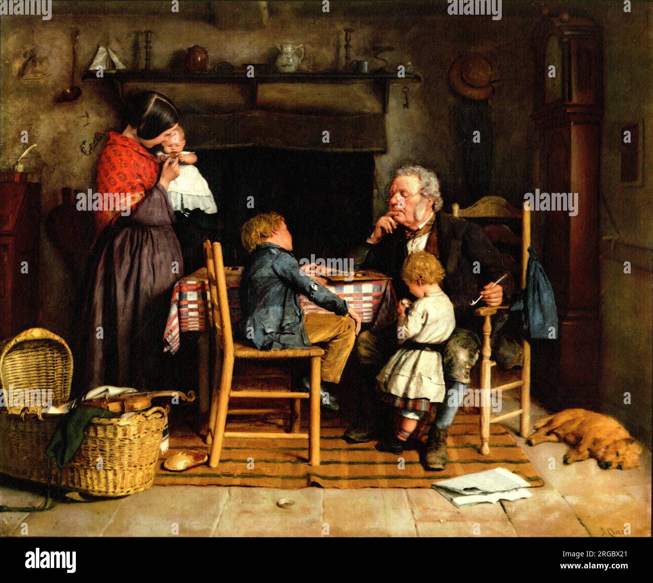 The draughts players hi res stock photography and images Alamy