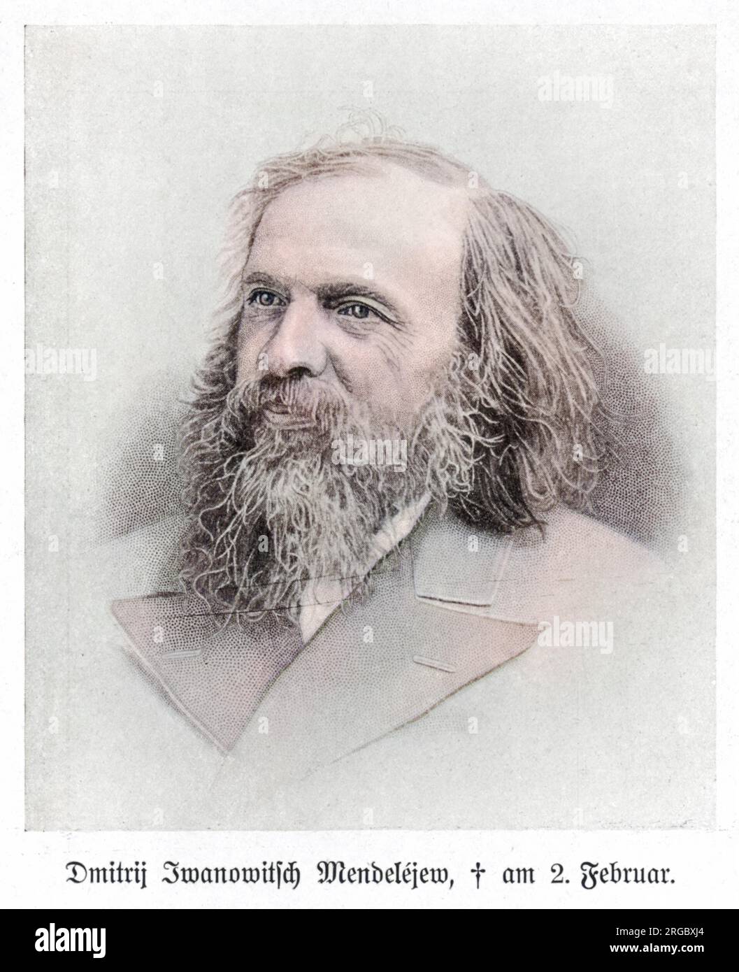 Dmitri Ivanovich Mendeleyev (1834-1907) Russian chemist Stock Photo - Alamy