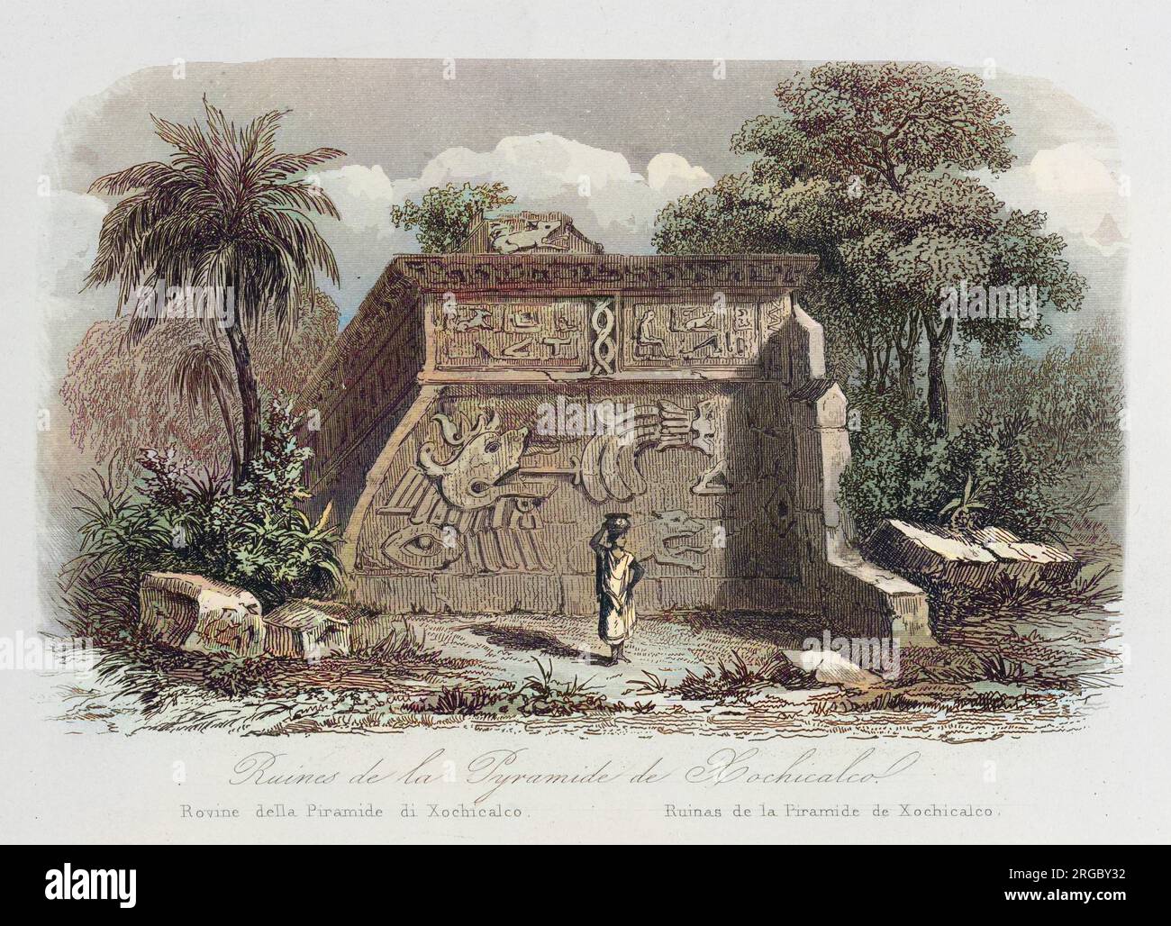 inscribed ruins Stock Photo