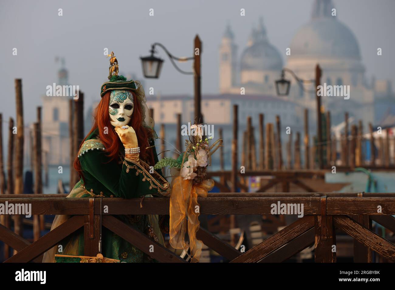 Karneval Venedig, Venedig Karneval,  Beauty, Carnevale di Venezia,  Masken in Venedig,  Venedig Frau,  Masken, Kostüme, Kleidern und schönen Frauen Stock Photo