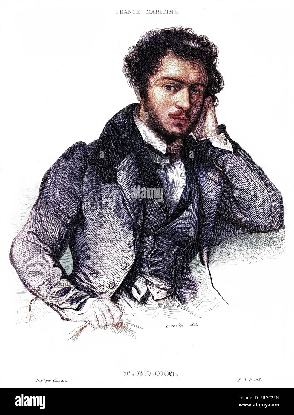 ANTOINE THEODORE JEAN GUDIN French marine artist Stock Photo Alamy