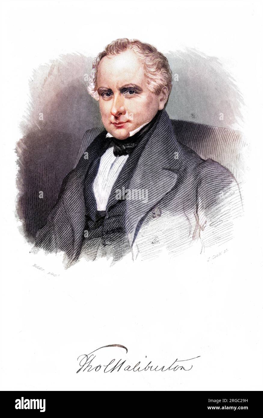 THOMAS CHANDLER HALIBURTON Canadian lawyer and writer with his