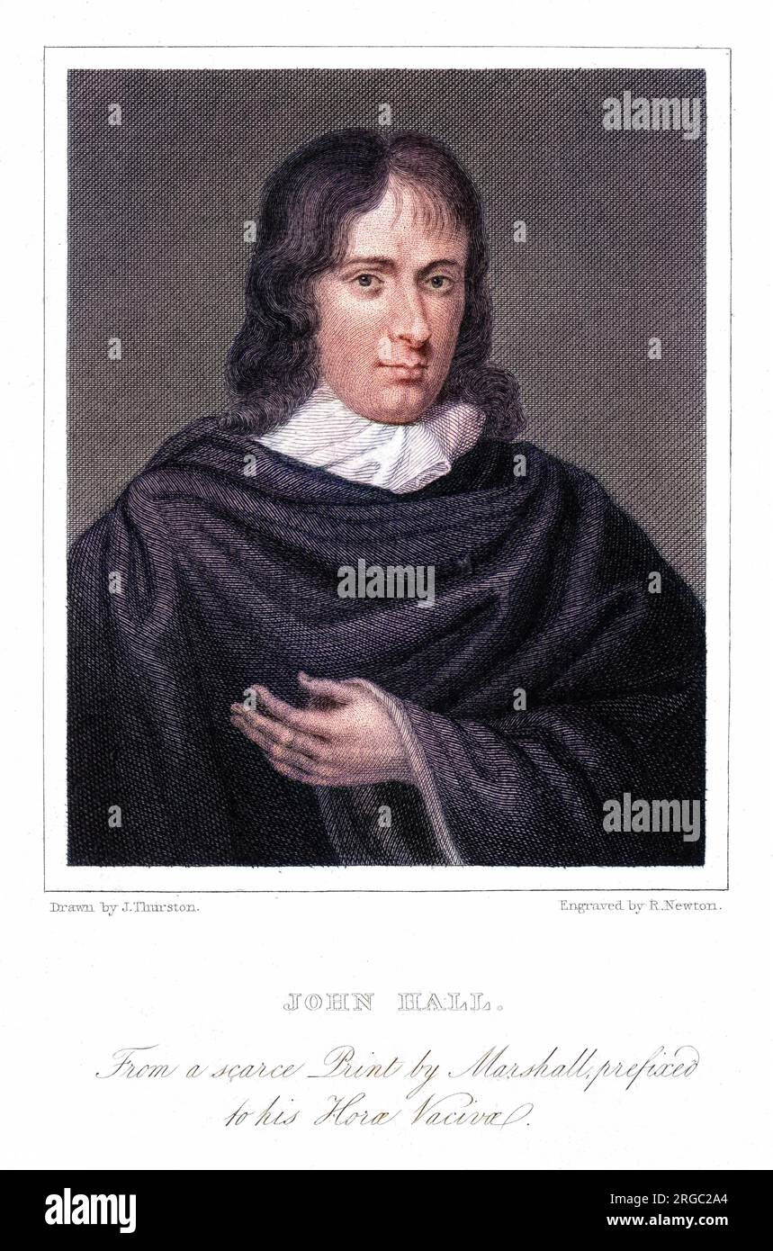 JOHN HALL Poet, from Durham Date 1627 1656 Stock Photo Alamy