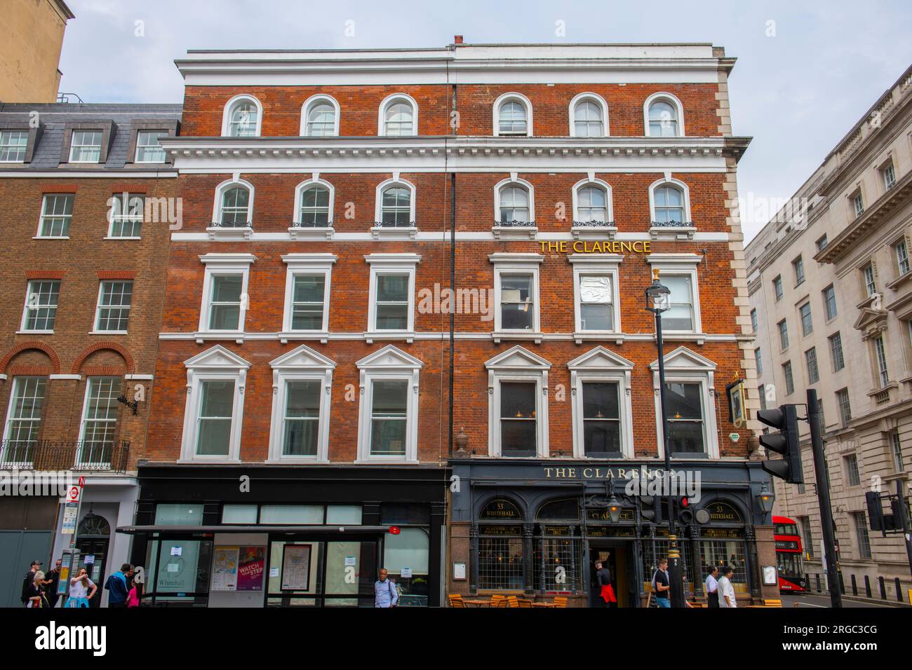 The Clarence restaurant at 53 Whitehall near Trafalgar Square in city