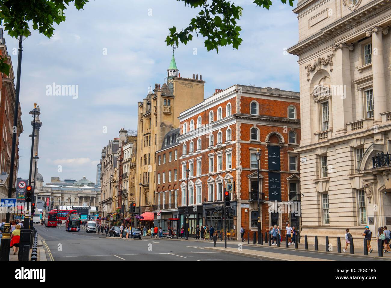 The Clarence restaurant at 53 Whitehall near Trafalgar Square in city