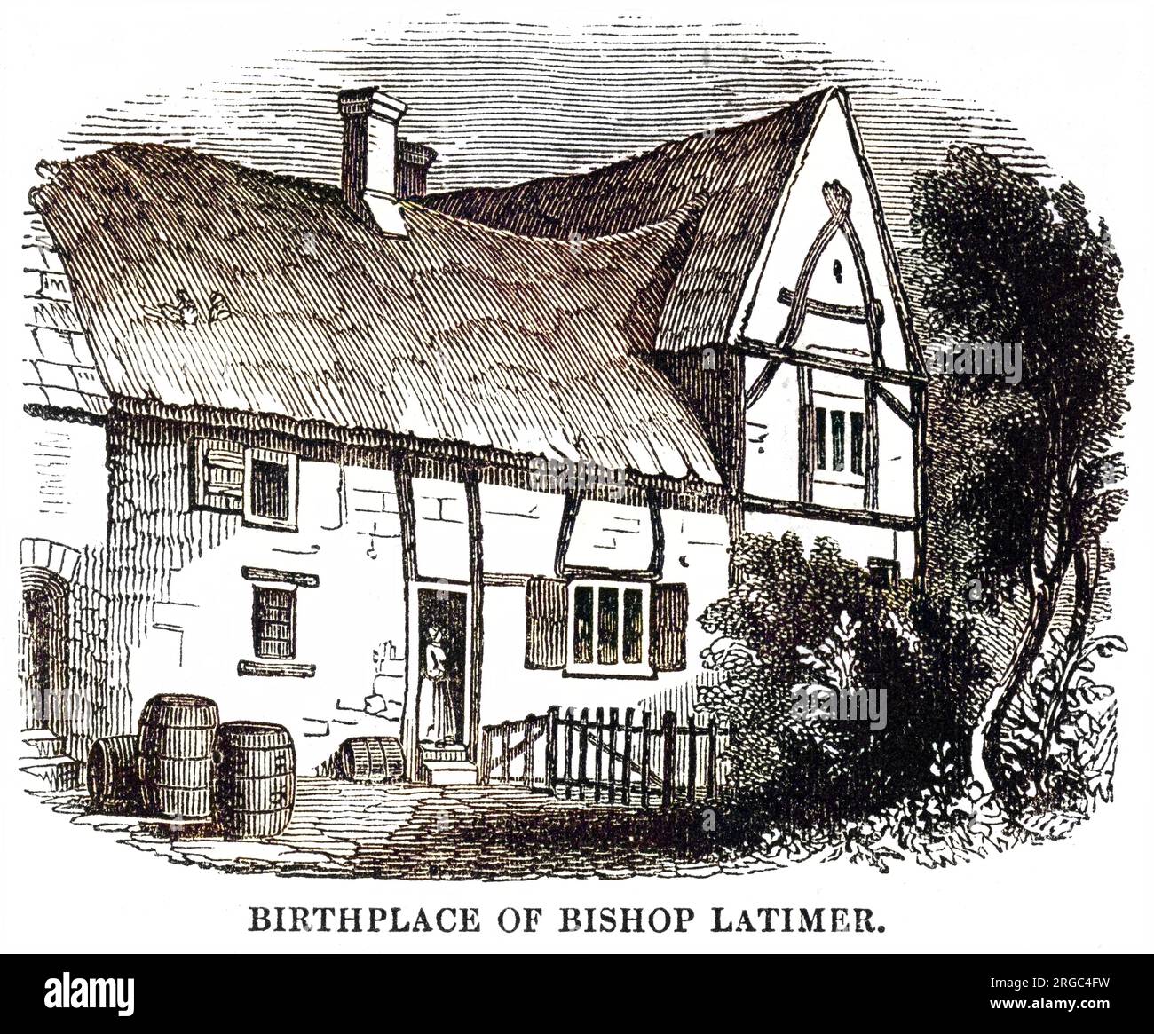 The birthplace of HUGH LATIMER, of Worcester, who was burnt