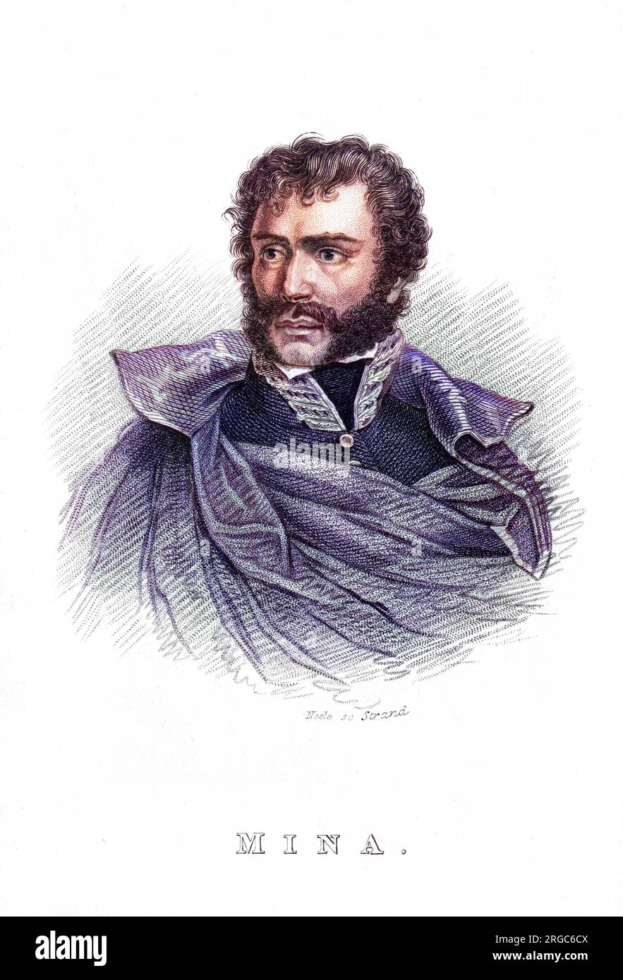 FRANCISCO ESPOZY MINA Spanish military commander during the war against Napoleon. Stock Photo