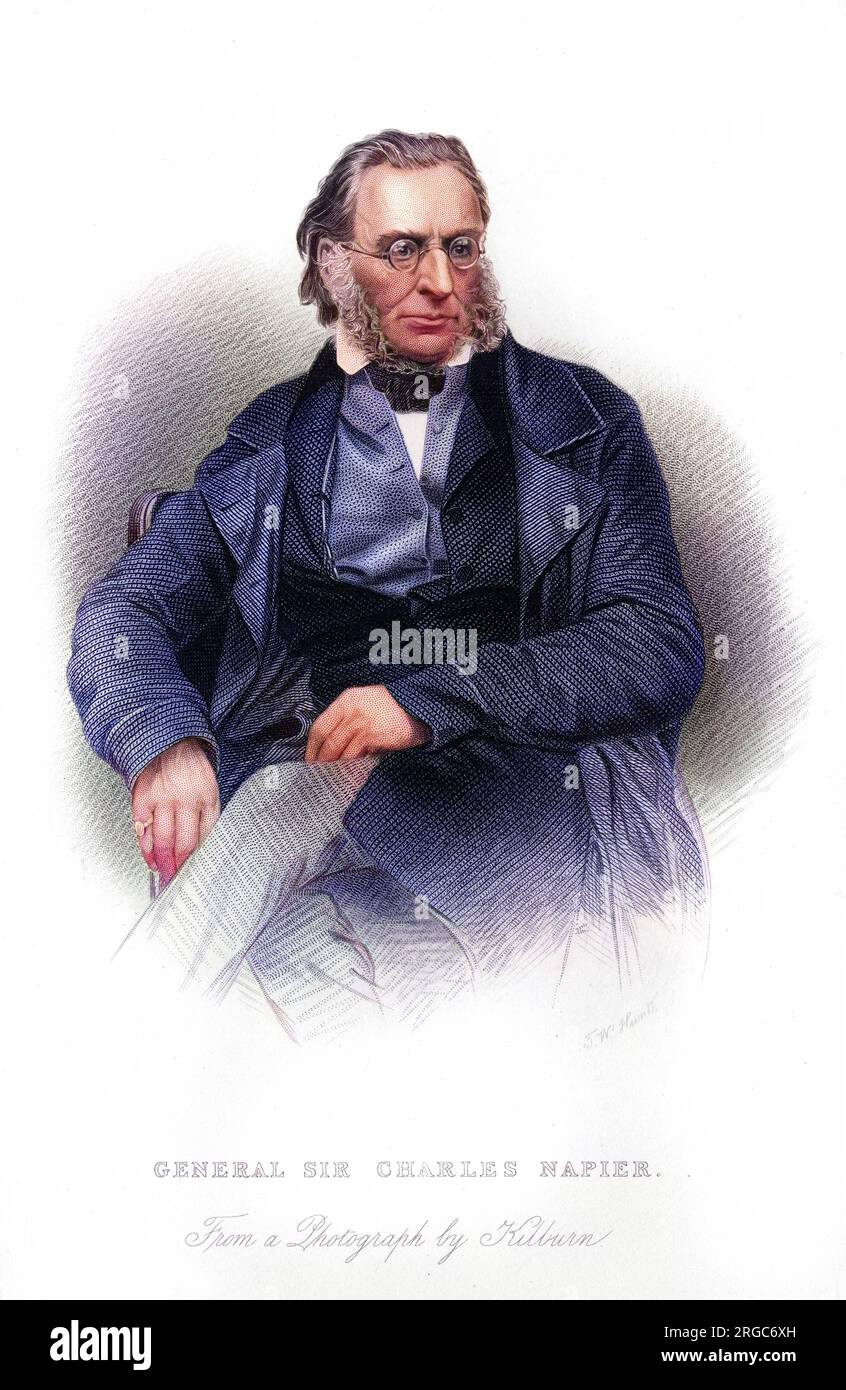 SIR CHARLES JAMES NAPIER (1782 - 1853), British military commander. Stock Photo