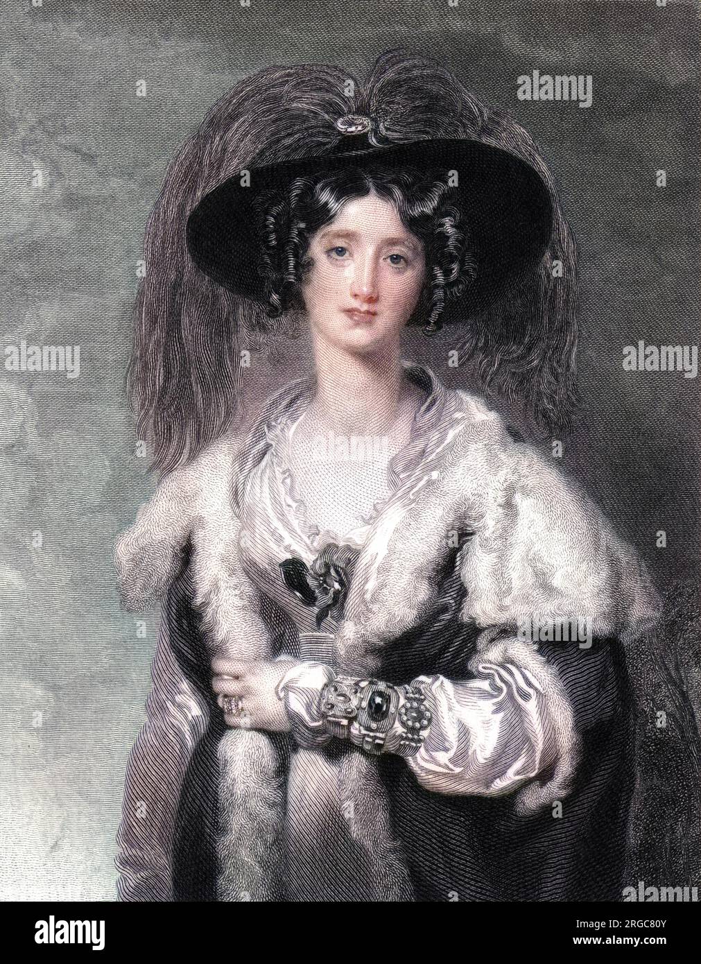 JULIA (nee Floyd) lady PEEL wife of sir Robert Peel (the younger) Stock Photo