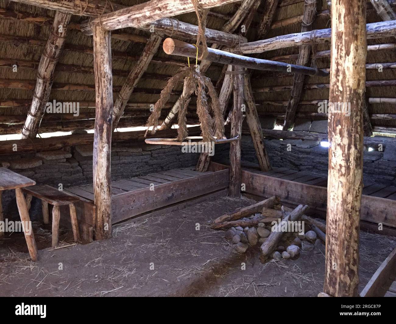 Fireplace Iron Age Stock Photo Alamy