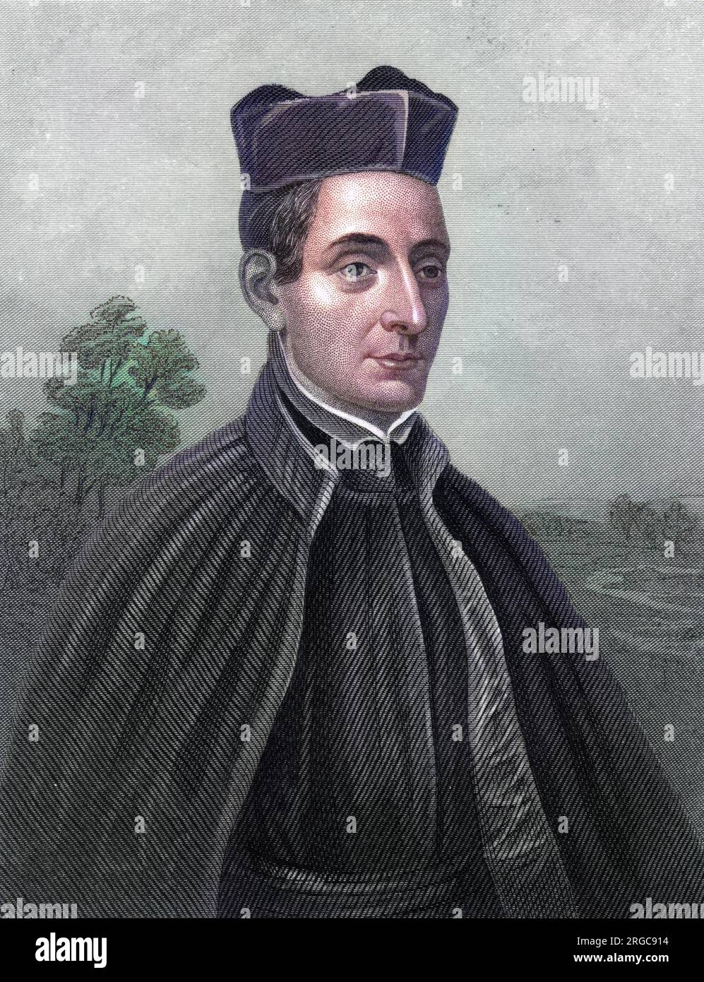 LORENZO RICCI - Italian general of the Jesuits when it was being widely attacked, despite his personal qualities imprisoned by the Pope in the Castel S Angelo where he died. Stock Photo