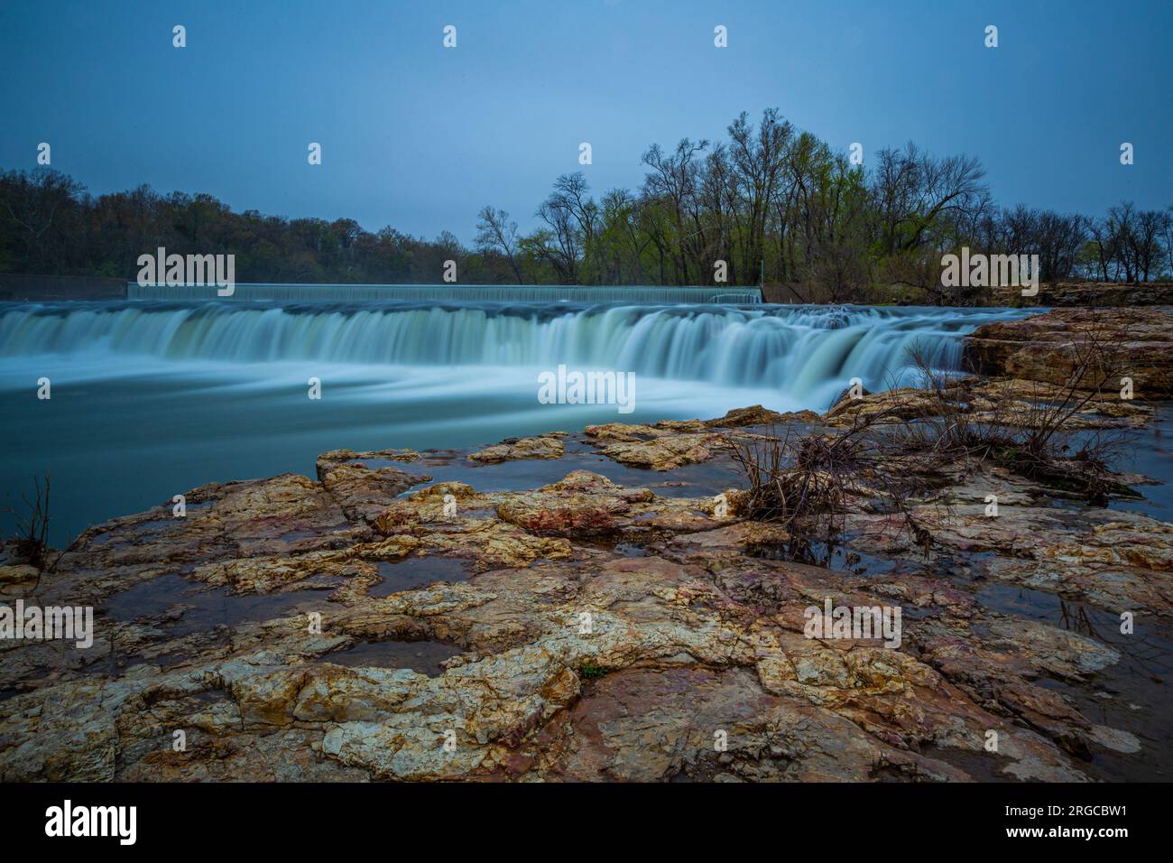 Grand Falls waterfall is the largest continuously flowing natural ...