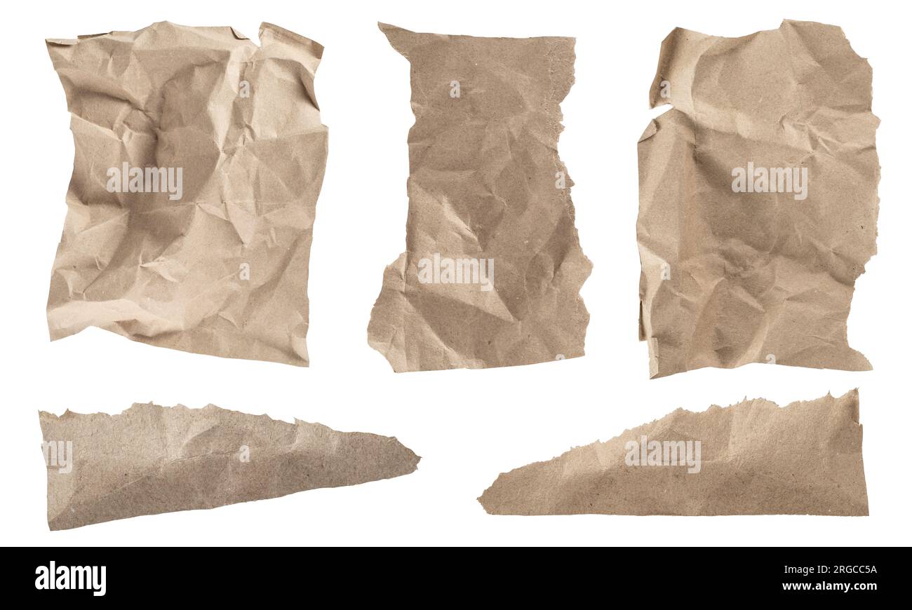 Cardboard collection isolated on white background Stock Photo - Alamy