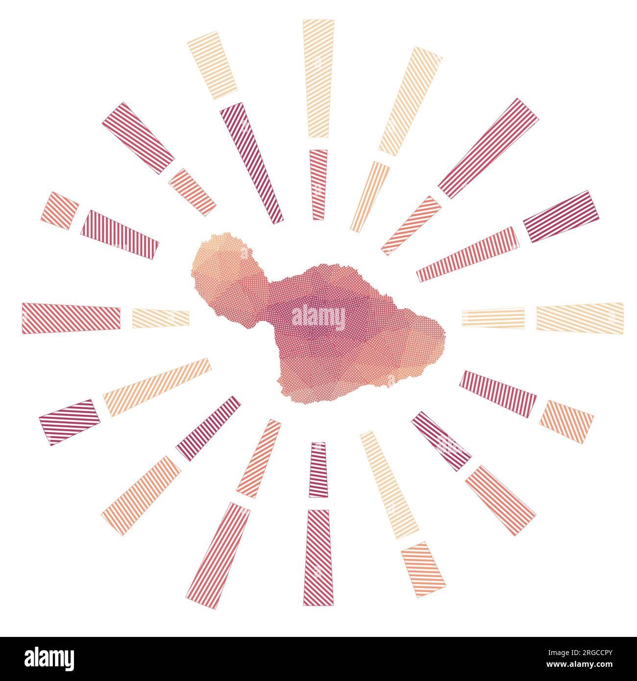 Maui vector map Cut Out Stock Images & Pictures - Alamy